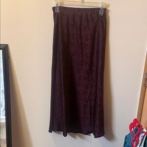 Elegant Women's Maxi Skirt in Rich Purple